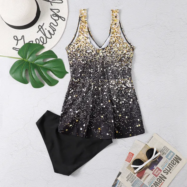 Star Print Tassel Bikini Set