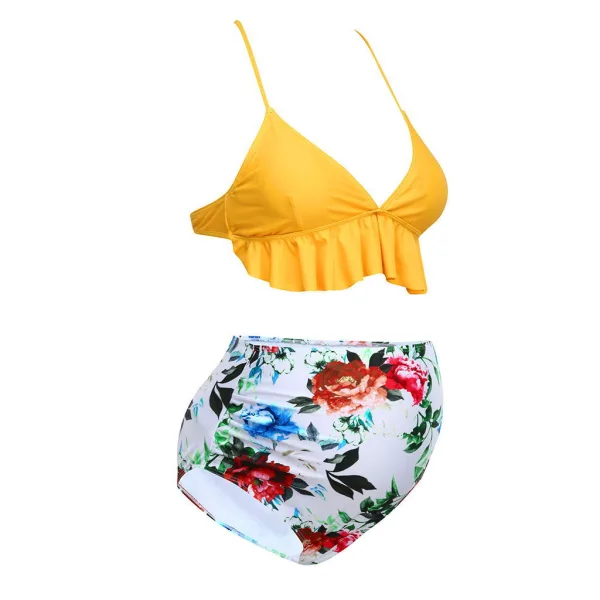 Maternity Printed Two-Piece Swimsuit