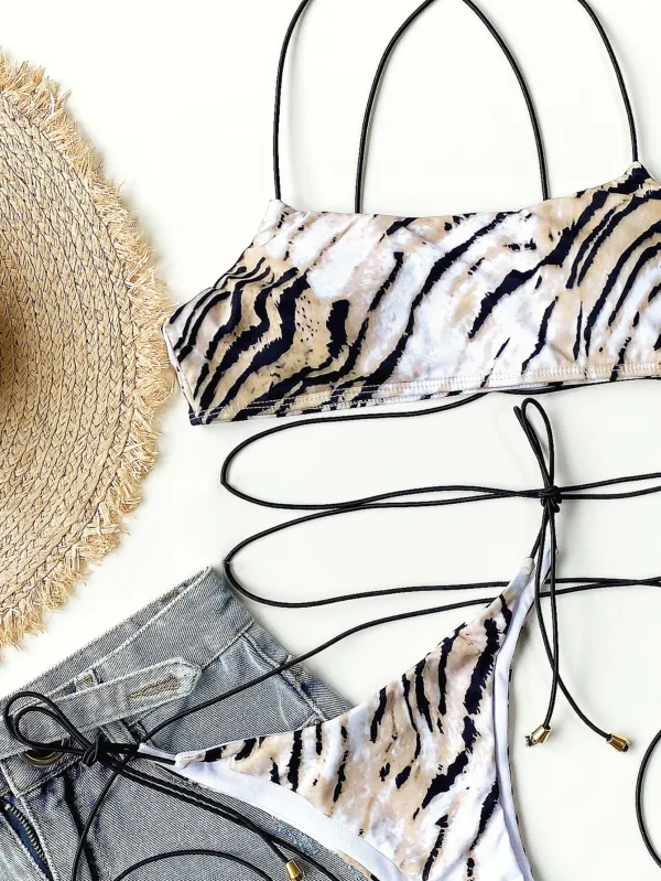 Leopard Print Bikini Set