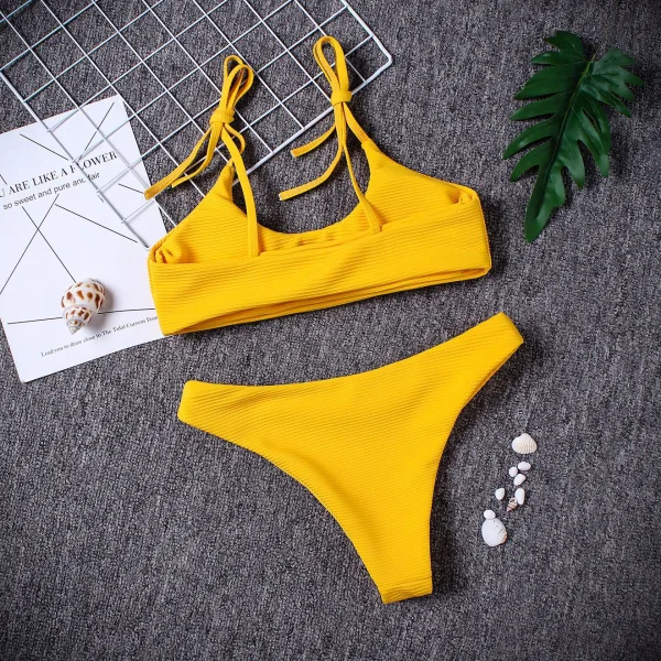 Strapless Low-Rise Bikini Set