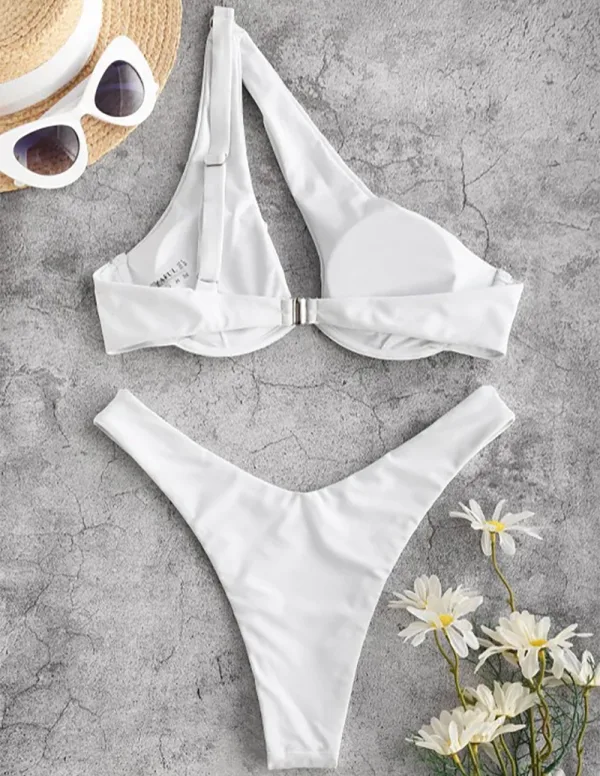 Minimalist White Bikini Set