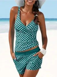 Green White Dots