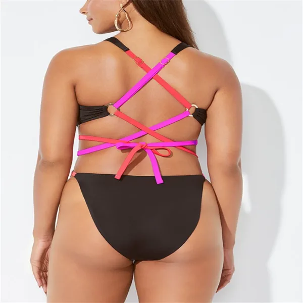 Luna Cut-Out Lace-Up Bikini Set