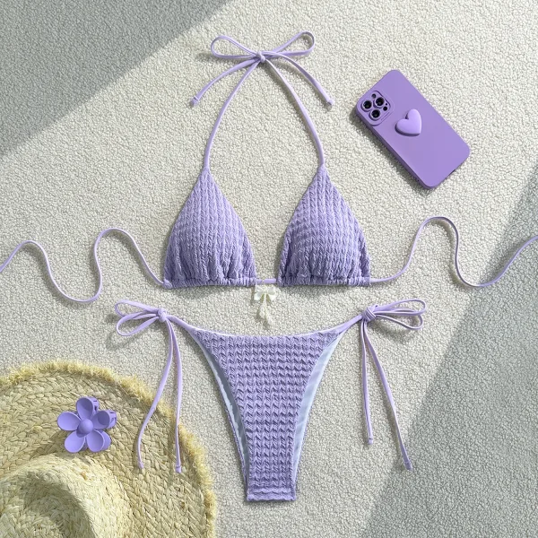 Solstice Strappy Backless Bikini Set