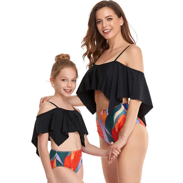 Aura Printed High-Waist Bikini Set