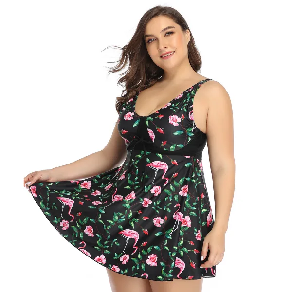 Abstract Print One-Piece Swimsuit