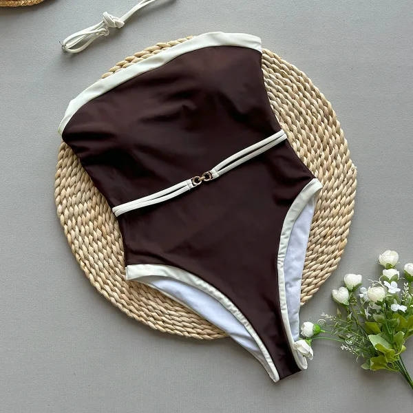 Minimalist Solid One-Piece Swimsuit