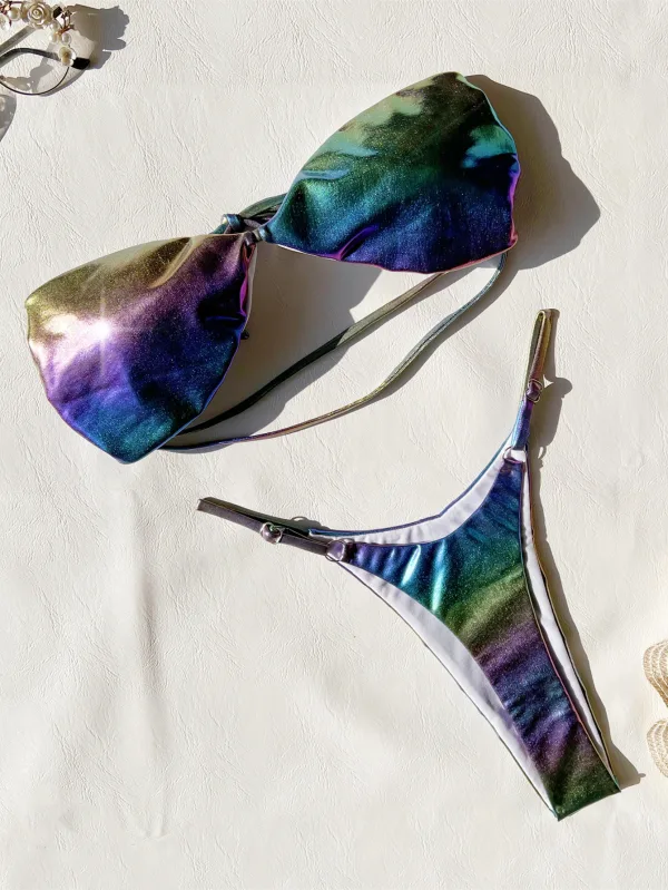 Gradient Purple Bikini Set
