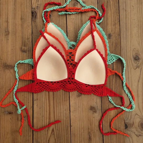 Boho Crochet Bikini Top