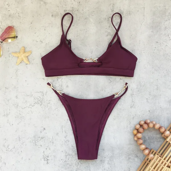 Minimalist Solid Bikini Set