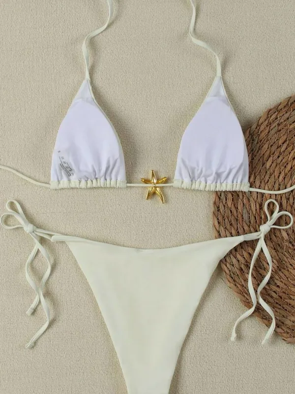 Minimalist Solid Bikini Set