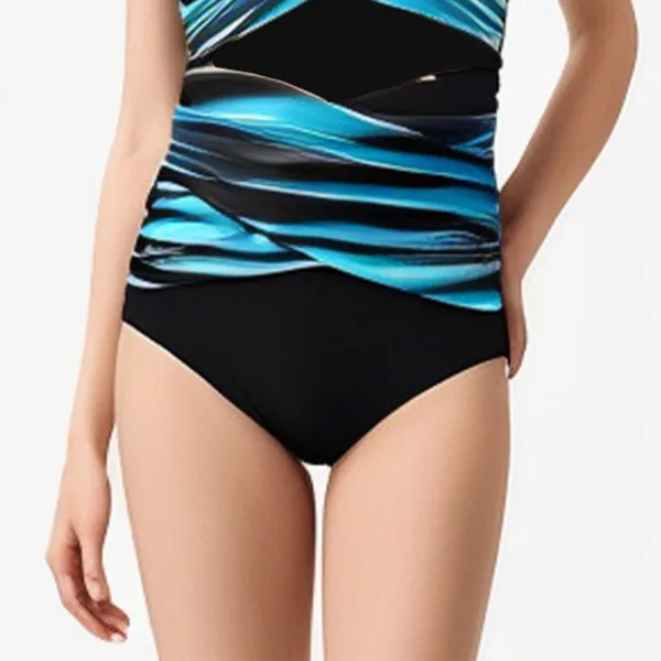 Princess Color-Block One-Piece Swimsuit