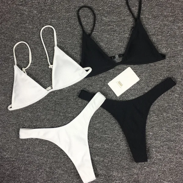 Knitted Two-Piece Bikini Set