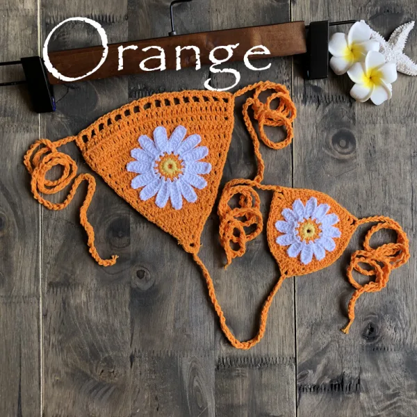 Sunflower Crochet Bikini Bottoms