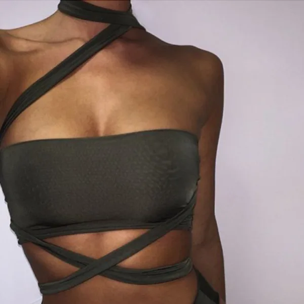 Minimalist Open-Back Two-Piece Bikini