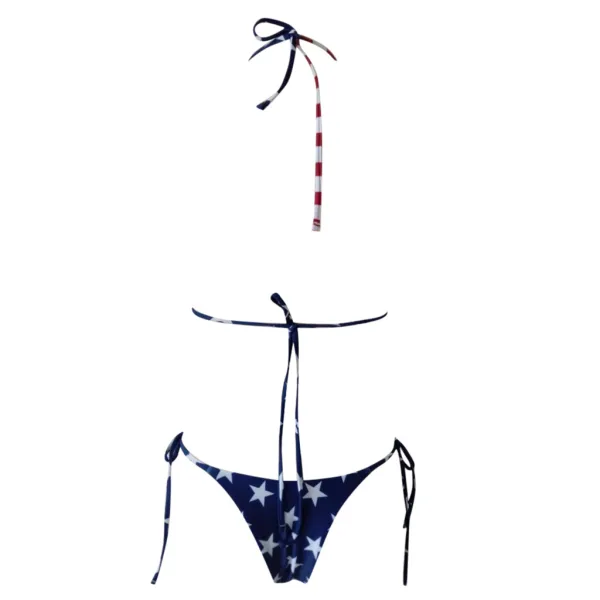 Patriotic Print Bikini Set