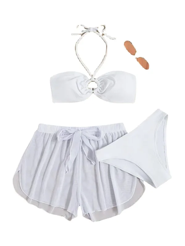 Luna Three-Piece Bikini and Short Set