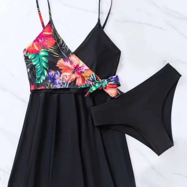 High-Waist Printed Bikini Set