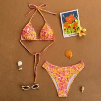 Orange Pink Floral