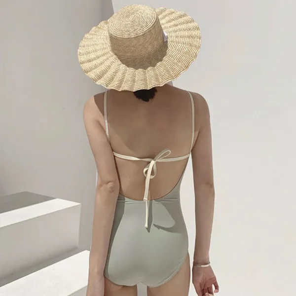 Minimalist Retro One-Piece Swimsuit