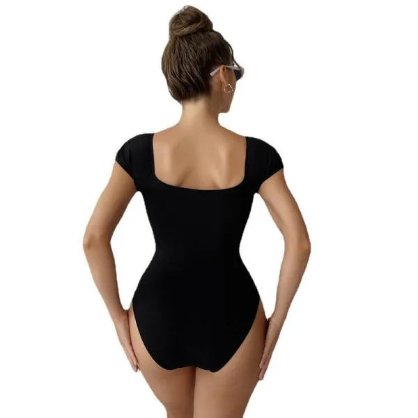 Solstice Short-Sleeve One-Piece Swimsuit