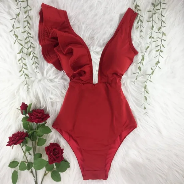 Classic Ruffle One-Piece Swimsuit