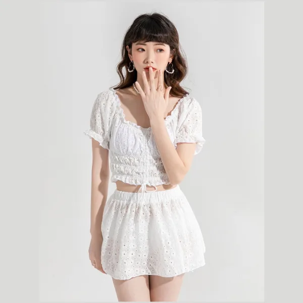 Coastal Chic Skirted Two-Piece Swim Set