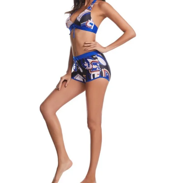 High-Waist Printed Bikini Set