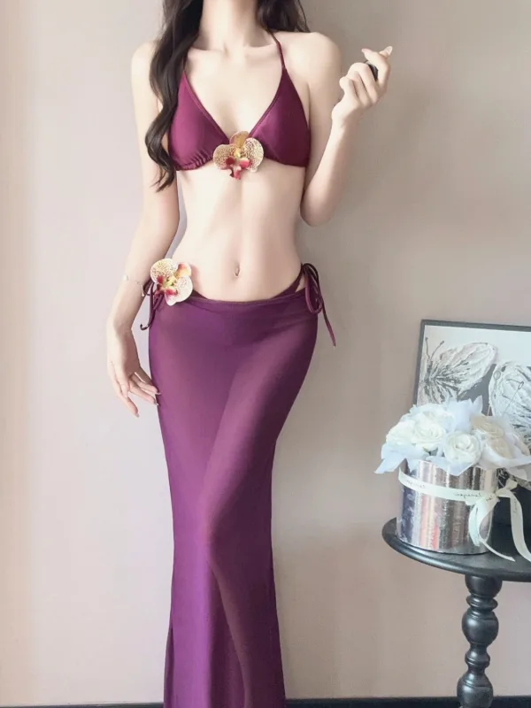 Classic Solid Two-Piece Bikini Set