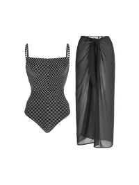 Black Striped Suit