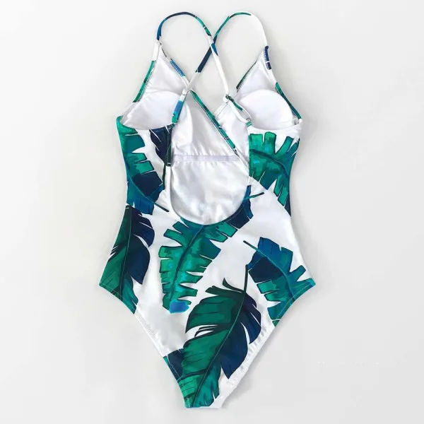 Botanical Print One-Piece Swimsuit