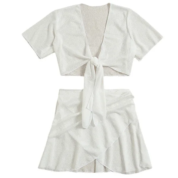Solstice Two-Piece Beach Set in White