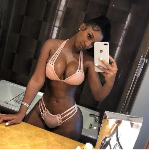 Aura Perforated Two-Piece Bikini Set