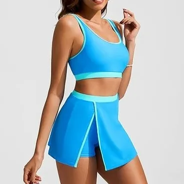Skirted Two-Piece Swimsuit