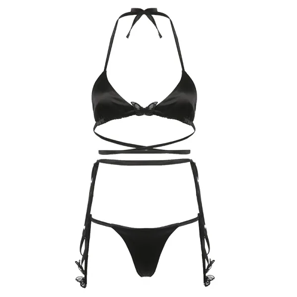 Butterfly Print Bikini Set
