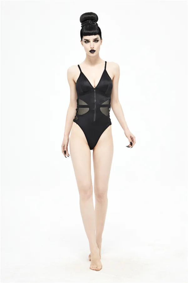 Classic One-Piece Swimsuit in Black