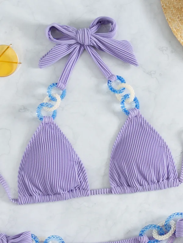 Aurelia Halter Bikini with Side-Tie Detail