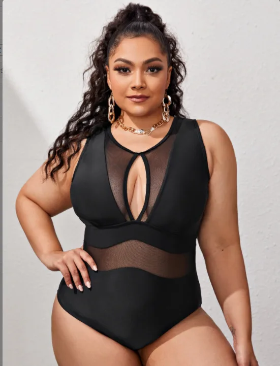 Classic Solid One-Piece Swimsuit