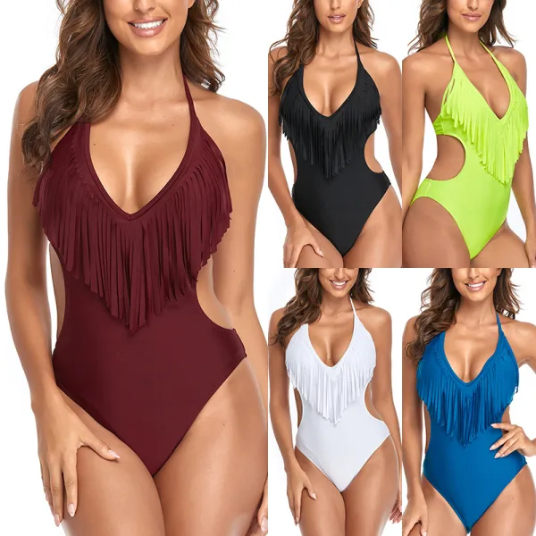 Tassel Detail One-Piece Swimsuit