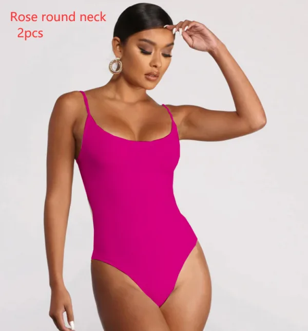 Minimalist Backless One-Piece Swimsuit