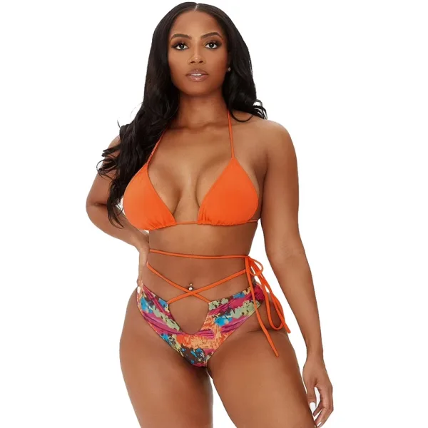 Waist Tie Bikini Set
