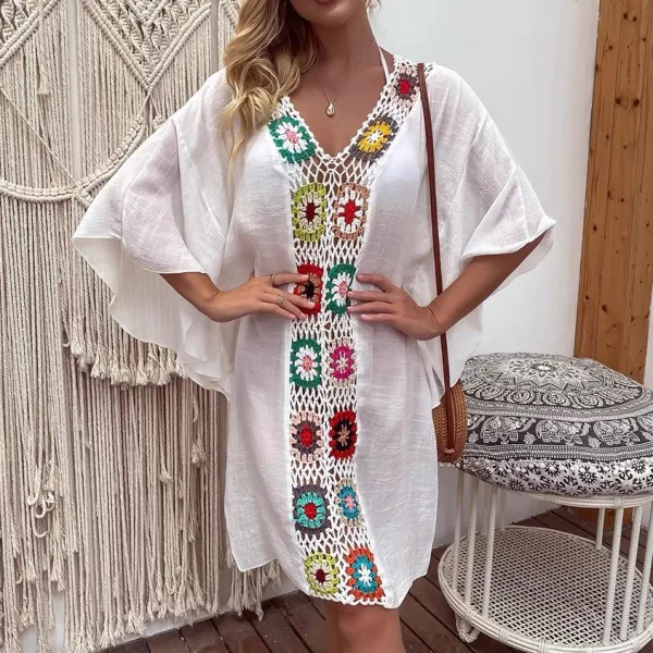 Coastal Crochet Beach Cover-Up