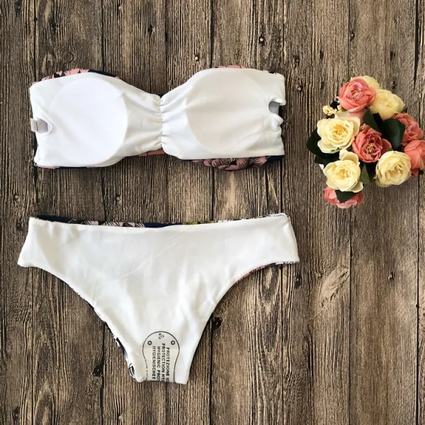 Essential Nylon Bikini Set with Removable Padding