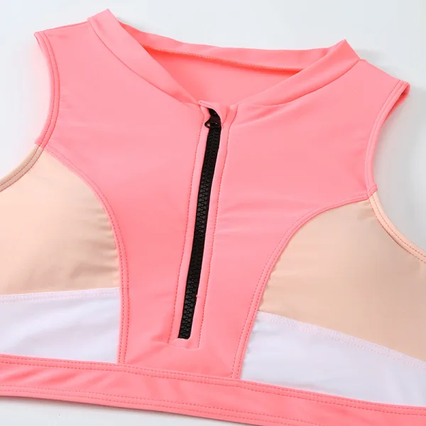 Luna High-Waist Bikini Set in Pink