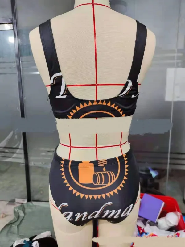 High-Waist Triangle Bikini Set