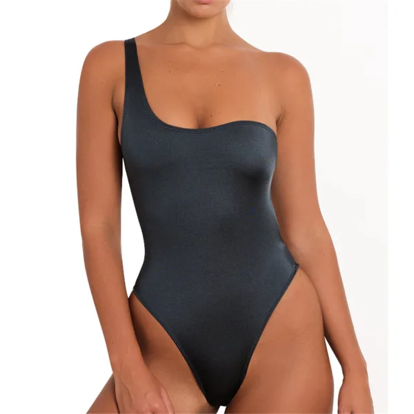 Minimalist Solid One-Piece Swimsuit