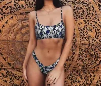 Printed Blue
