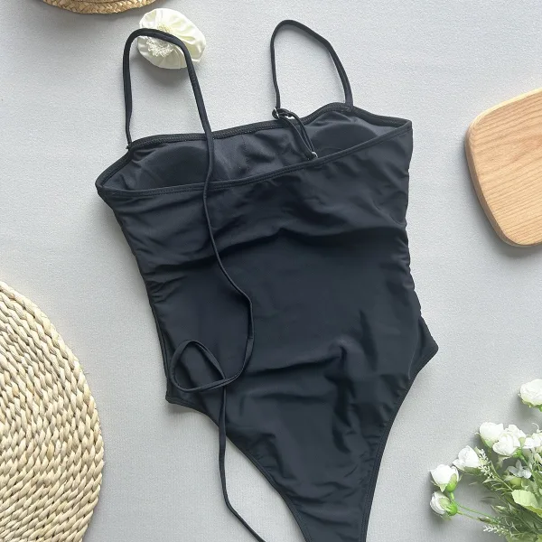Minimalist High-Leg Thong One-Piece Swimsuit