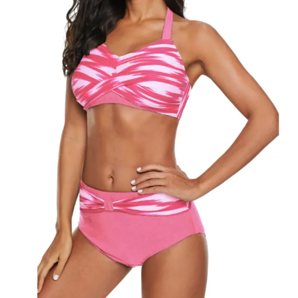 Classic Patterned Two-Piece Bikini Set