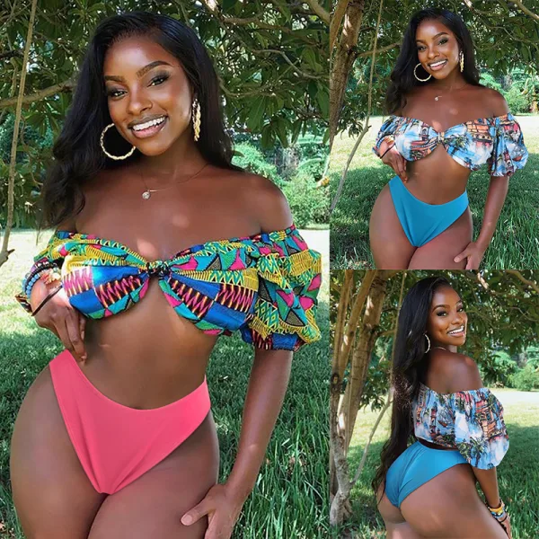 Printed Two-Piece Bikini Set